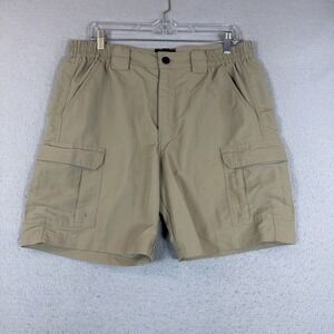 Realtree Fishing Shorts Mens Medium 32/34 Khaki Nylon Cargo Utility Gorpcore